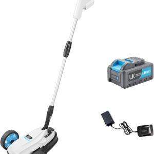 9" Small Lawn Mower for Small Spaces, 40V 2Ah Battery & Charger, Ultra-Light Mini Cordless Lawn Mower with Brushless Motor, 3 Cutting Heights, One-Hand Steering, Upright Storage for Tiny Yards