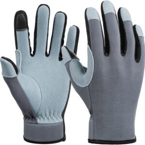 Touchscreen Deerskin Gardening Gloves - Women's Grip for Garden Work, Household Chores, and Driving